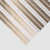 エレガント金ゴールド白ストライプの 薄葉紙 (詳細)