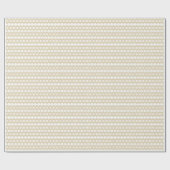 エレガント金ゴールド白幾何学模様 ラッピングペーパー (フラット)