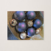 エレガント金ゴールド皿のガラス玉 ジグソーパズル (横)