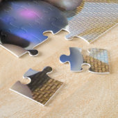 エレガント金ゴールド皿のガラス玉 ジグソーパズル (側面)