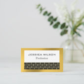 エレガント金ゴールド箔石建築名刺 名刺 (スタンド正面)