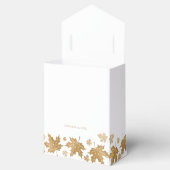 エレガント金ゴールド紅葉カスタムウェディング フェイバーボックス (オープン)