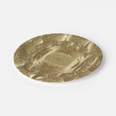 エレガント金ゴールド紙パーティープレート ペーパープレート (アングル)