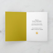 エレガント金ゴールド紙吹雪の企業の葉 シーズンカード (内部)