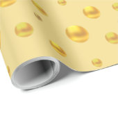 エレガント金ゴールド紙吹雪 ラッピングペーパー (ロールコーナー)