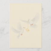 エレガント金ゴールド結婚のメニューカードラグジュアリー披露宴 メニュー (裏面)