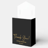 エレガント金ゴールド結婚グリッター フェイバーボックス (オープン)