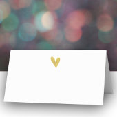 エレガント金ゴールド結婚ハート座席表 プレイスカード