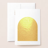 エレガント金ゴールド結婚バラの写真あり実在 箔カード (裏面封筒付き)