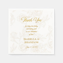 エレガント金ゴールド結婚フローラ