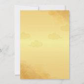 エレガント金ゴールド結婚式招待状 – カスタマイズ可能Des 招待状 (裏面)