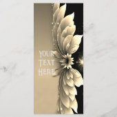 エレガント金ゴールド結婚式招待状 メニュー (裏面)