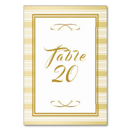 エレガント金ゴールド結婚枠 テーブルナンバー