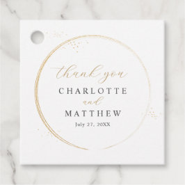 エレガント金ゴールド結婚 フェイバータグ