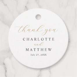 エレガント金ゴールド結婚 フェイバータグ