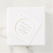 エレガント金ゴールド結婚 フェイバータグ (インサイチュ)