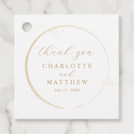 エレガント金ゴールド結婚 フェイバータグ