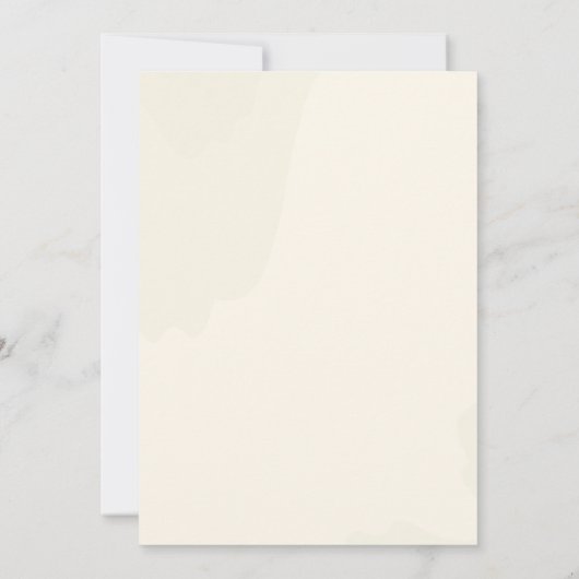 エレガント金ゴールド緑結婚式招待状 招待状 (裏面)