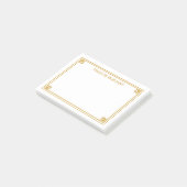 エレガント金ゴールド縁どパーソナライズされた注記 ポストイット (アングル)