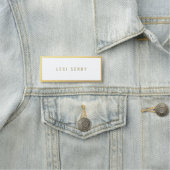 エレガント金ゴールド縁ど名タグ 名札 (インサイチュ)