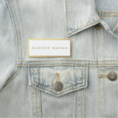 エレガント金ゴールド縁ど名タグ 名札 (インサイチュ)