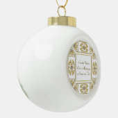 エレガント金ゴールド縁ど施飾アクセント セラミックボールオーナメント (左)