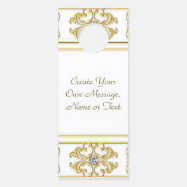 エレガント金ゴールド縁ど施飾アクセント ドアノブサイン