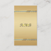 エレガント金ゴールド背景、グリッターアクセント 名刺 (正面)