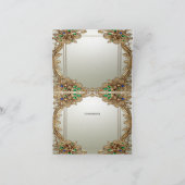 エレガント金ゴールド華美サンキューカード サンキューカード (内部)