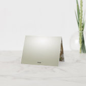 エレガント金ゴールド華美サンキューカード サンキューカード (裏面)