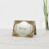 エレガント金ゴールド華美サンキューカード サンキューカード (正面)