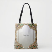 エレガント金ゴールド華美トートバッグ トートバッグ (正面)
