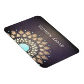 エレガント金ゴールド華美ロータマンダラウッド マグネット (右側)