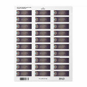 エレガント金ゴールド華美ロータマンダラウッド ラベル (フルシート)