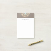 エレガント金ゴールド華美ロータマンダラトゥーペリネンルック ポストイット (デスク上)