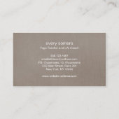 エレガント金ゴールド華美ロータマンダラトゥーペリネンルック 名刺 (裏面)