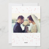 エレガント金ゴールド華美結婚式招待状 シーズンカード (裏面)