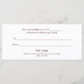 エレガント金ゴールド華美蓮曼荼羅の贈与証書 (裏面)