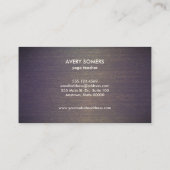 エレガント金ゴールド華美蓮曼荼羅自然健康 名刺 (裏面)