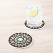 エレガント金ゴールド華美蓮曼荼羅 コースター (側面)