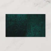 エレガント金ゴールド葉ビロードのグリーンカーサンキュード エンクロージャーカード (裏面)