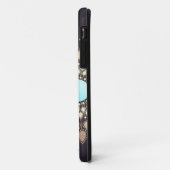 エレガント金ゴールド蓮の花の木のスタイリッシュフローラ Case-Mate iPhoneケース (裏面/左)