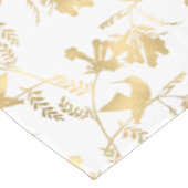 エレガント金ゴールド蜂明鳥群 テーブルクロス (アングル)