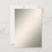 エレガント金ゴールド装飾フローラRSVPカード 出欠カード (裏面)