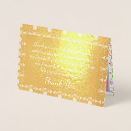 エレガント金ゴールド設計者 箔カード