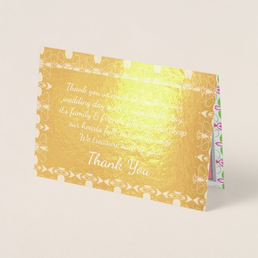 エレガント金ゴールド設計者 箔カード (正面)