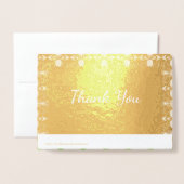 エレガント金ゴールド設計者 箔カード (裏面封筒付き)