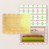 エレガント金ゴールド設計者 箔カード (ディスプレー)