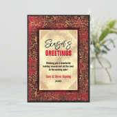 エレガント金ゴールド赤フローラクリスマス新年 (スタンド正面)