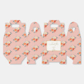 エレガント金ゴールド赤面結婚フローラありがとう フェイバーボックス (見開き)